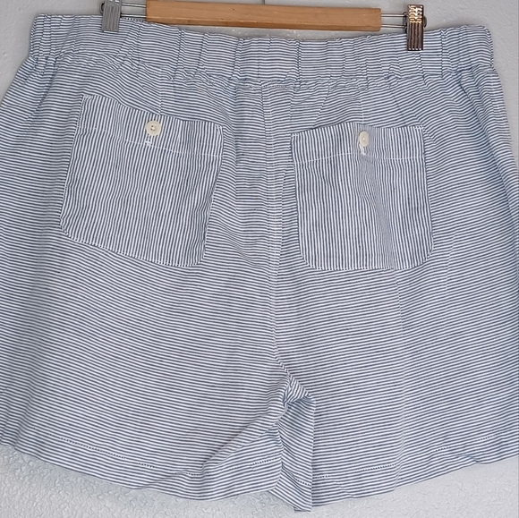 NWT Talbots Nautical Striped Linen Cotton Sz XL Breathable Contemporary Shorts - Picture 10 of 12